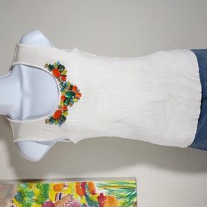 Ruby Rd. Embellished Stretch Knit Tank